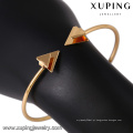 51643- Xuping arrow design cuff bangle liga de cobre jóias